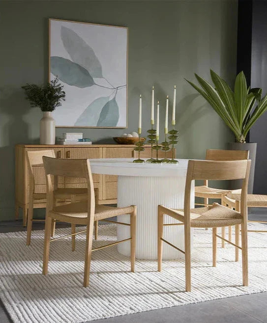 SUNPAN Nicolette Concrete Outdoor Round Dining Table