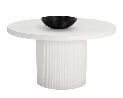 SUNPAN Nicolette Concrete Outdoor Round Dining Table