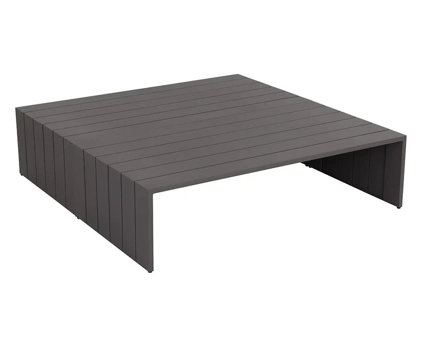 Verin Aluminum Outdoor Rectangular Coffee Table