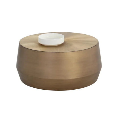 Creed Metal Drum Coffee Table