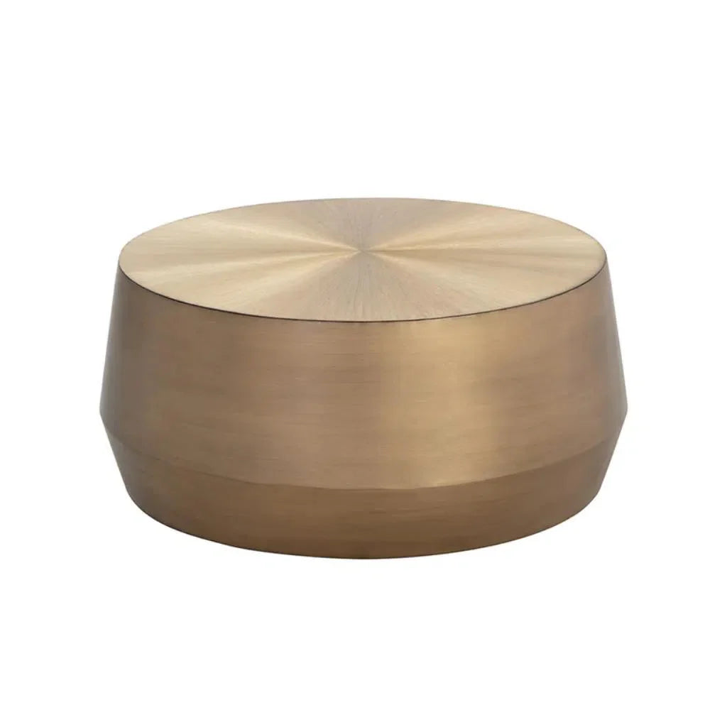 Creed Metal Drum Coffee Table