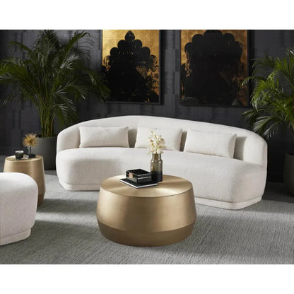 Creed Metal Drum Coffee Table