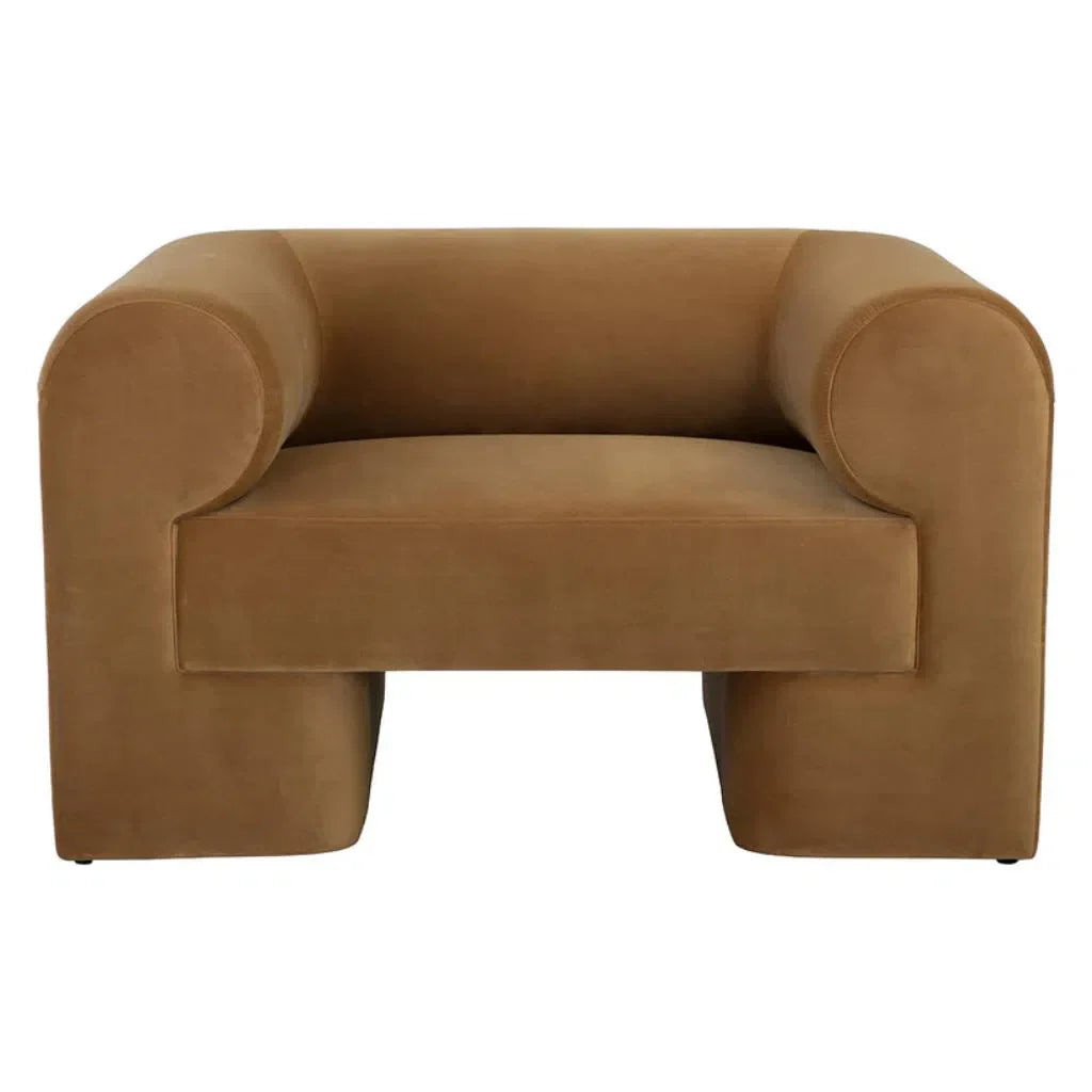 Ionic Fabric Upholstered Armchair