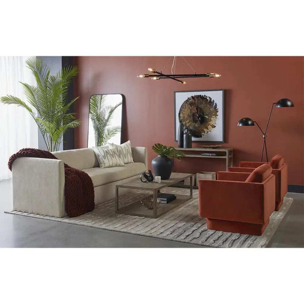 SUNPAN Leander Fabric Luxurious Sofa