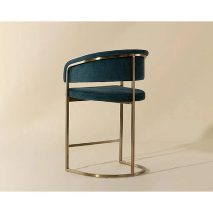 Marris Leather Upholstered Modern Counter Stool