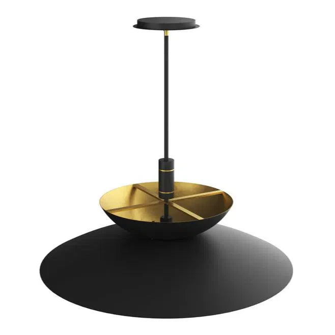 Timea Pendant Light Sleek Black And Brass Design