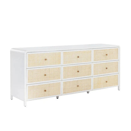 Tierra Wooden Rattan Stylish Dresser