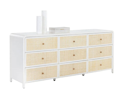 Tierra Wooden Rattan Stylish Dresser