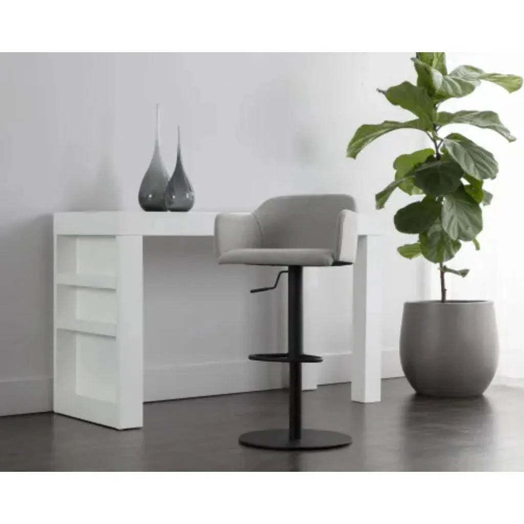 Hensley Leather Modern Adjustable Stool