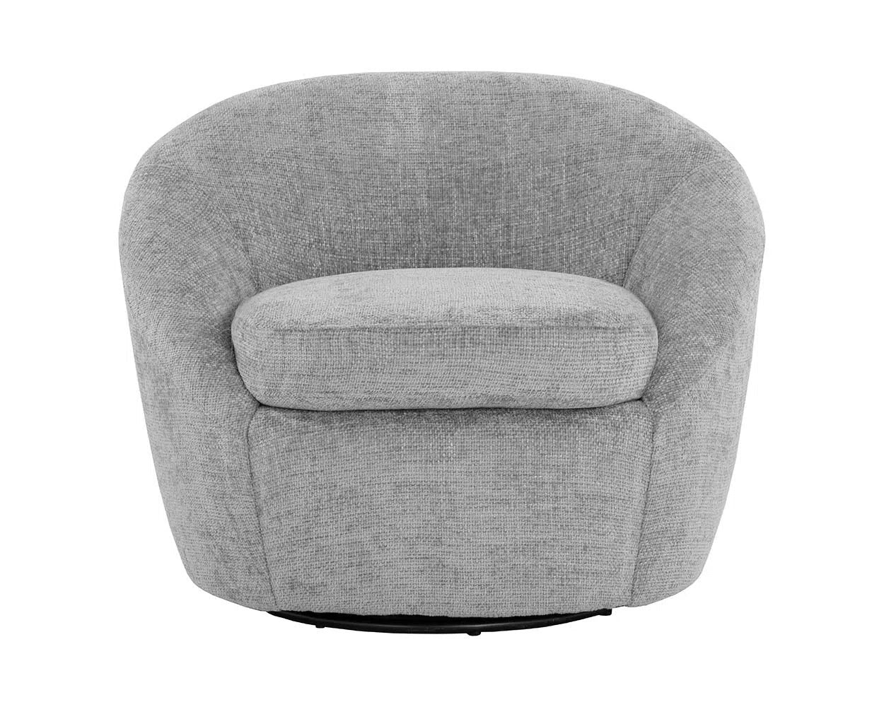 Bliss Fabric Upholstered Swivel Lounge Chair