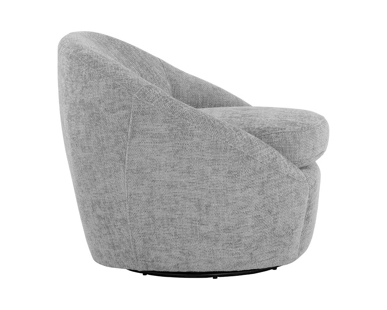 Bliss Fabric Upholstered Swivel Lounge Chair