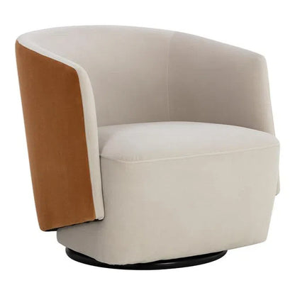 SUNPAN Sarina Swivel Lounge Chair With Velvety Soft