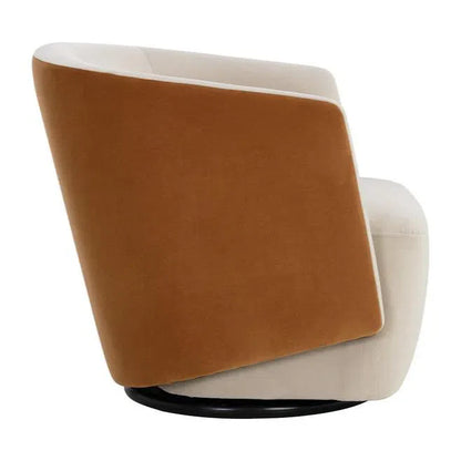 SUNPAN Sarina Swivel Lounge Chair With Velvety Soft