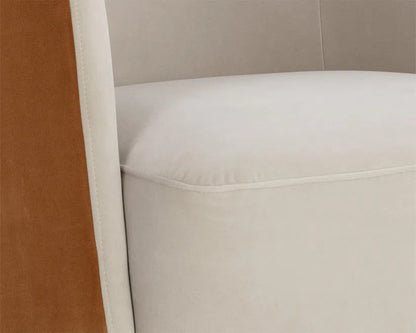 SUNPAN Sarina Swivel Lounge Chair With Velvety Soft