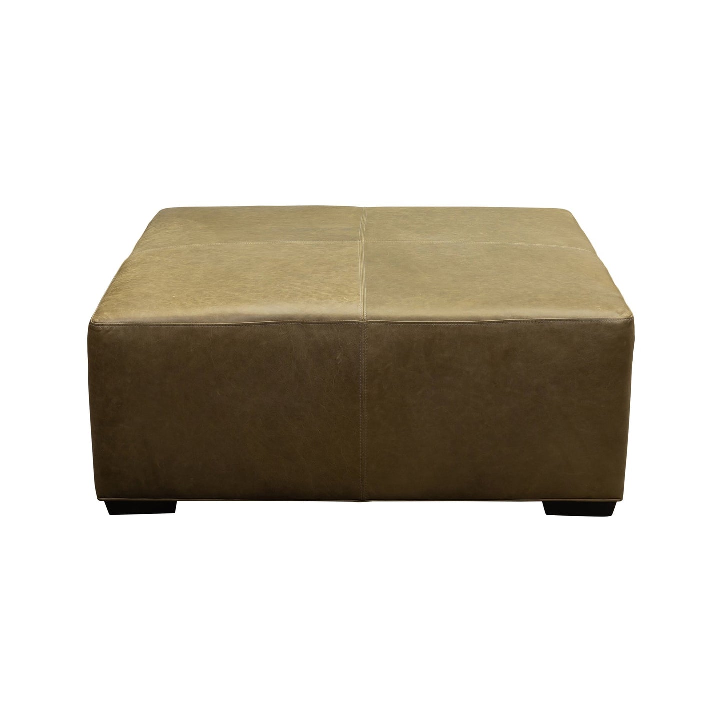 Cocktail Hour Leather Elegance Ottoman