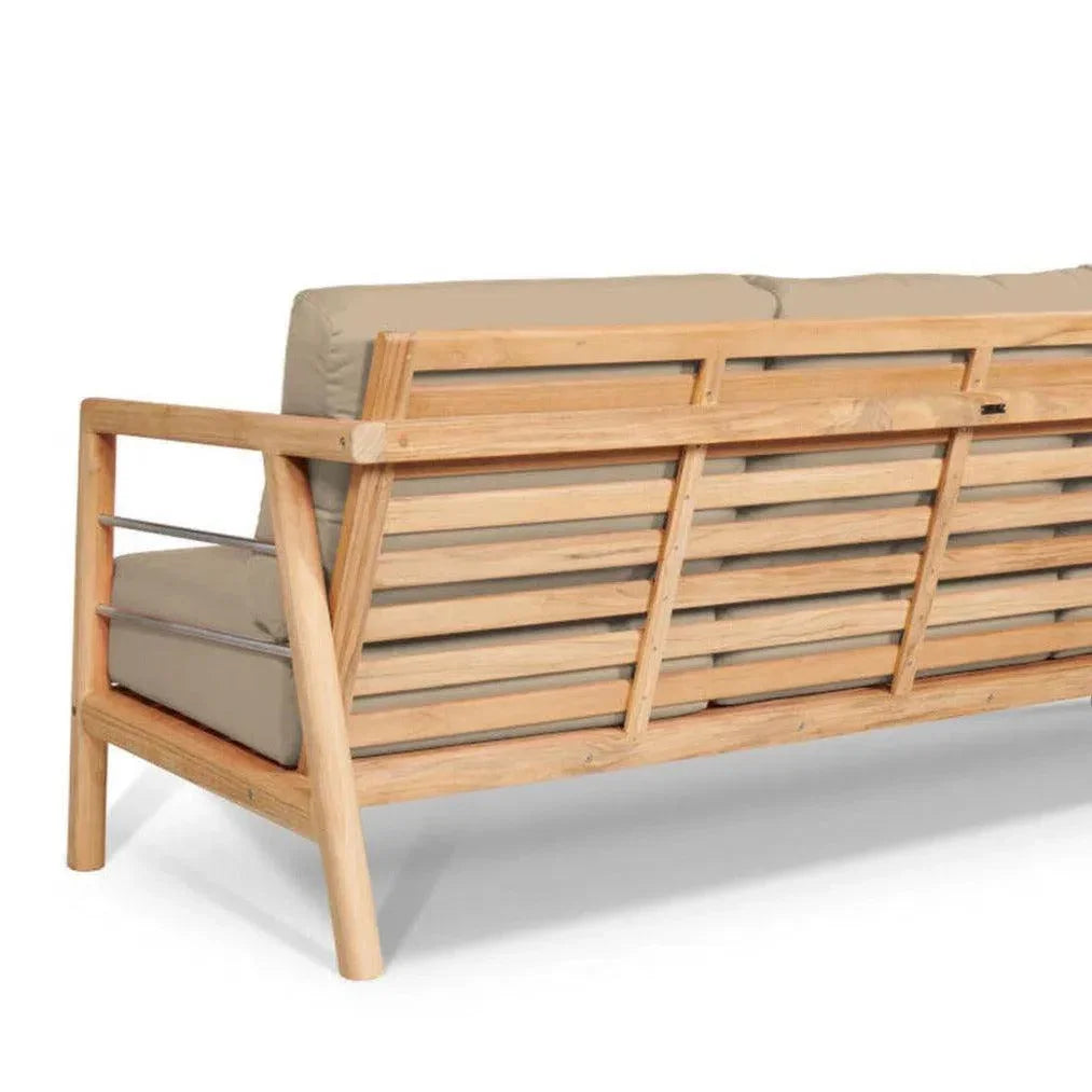 Aalto 86-inch Teak Deep Outdoor Couch with Sunbrella Cu -- view 13