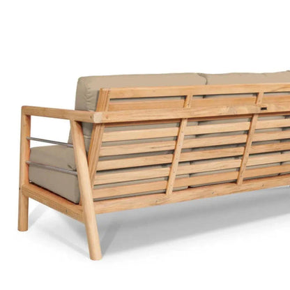 Aalto 86-inch Teak Deep Outdoor Couch with Sunbrella Cu -- view 13
