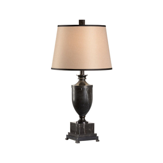 Wildwood Natural Black Marble Urn Table Lamp