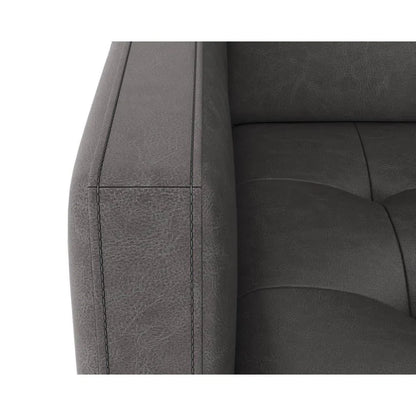 Karmelo Leather Upholstered Armchair