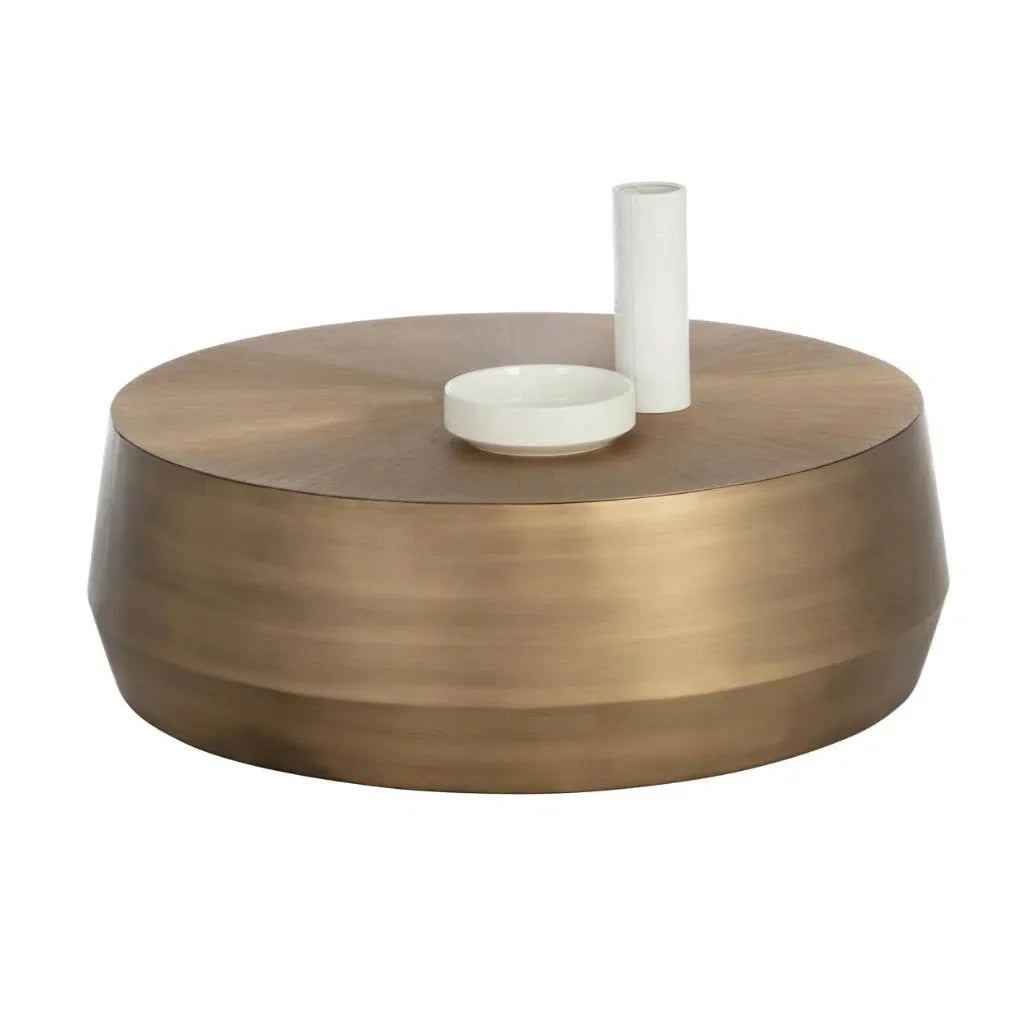 Creed Metal Drum Coffee Table