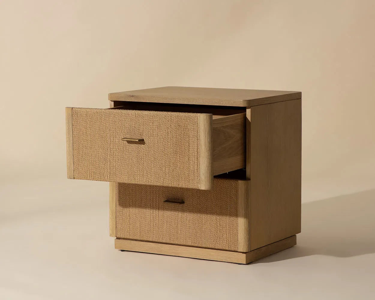 Etienne Linear Designed Wooden Nightstand