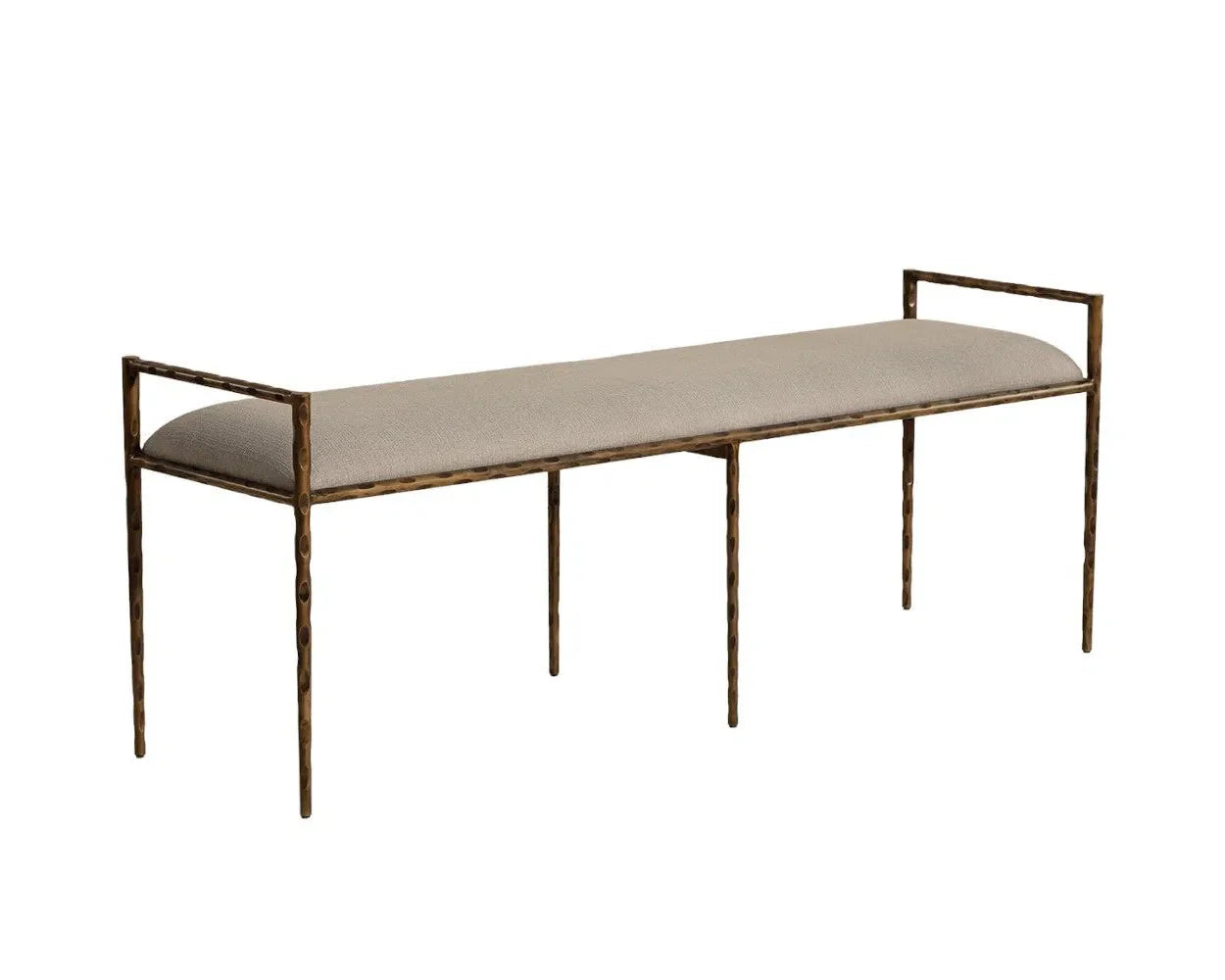 Esai Fabric Upholstered Backless Bench