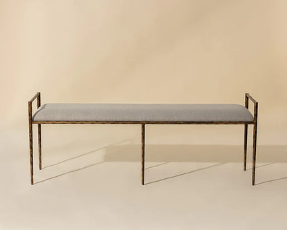 Esai Fabric Upholstered Backless Bench