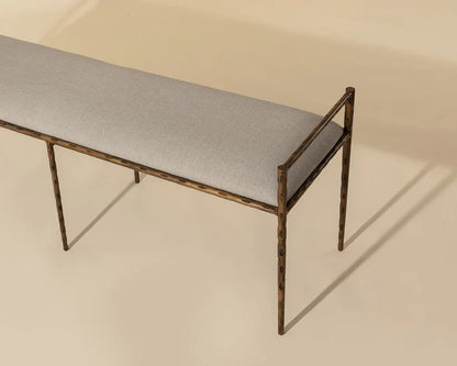 Esai Fabric Upholstered Backless Bench