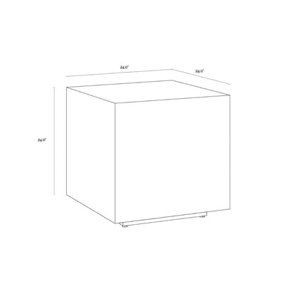 SUNPAN Frezco Wooden Square Side Table
