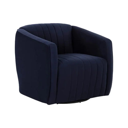 Garrison Fabric Upholstered Swivel Lounge Chair