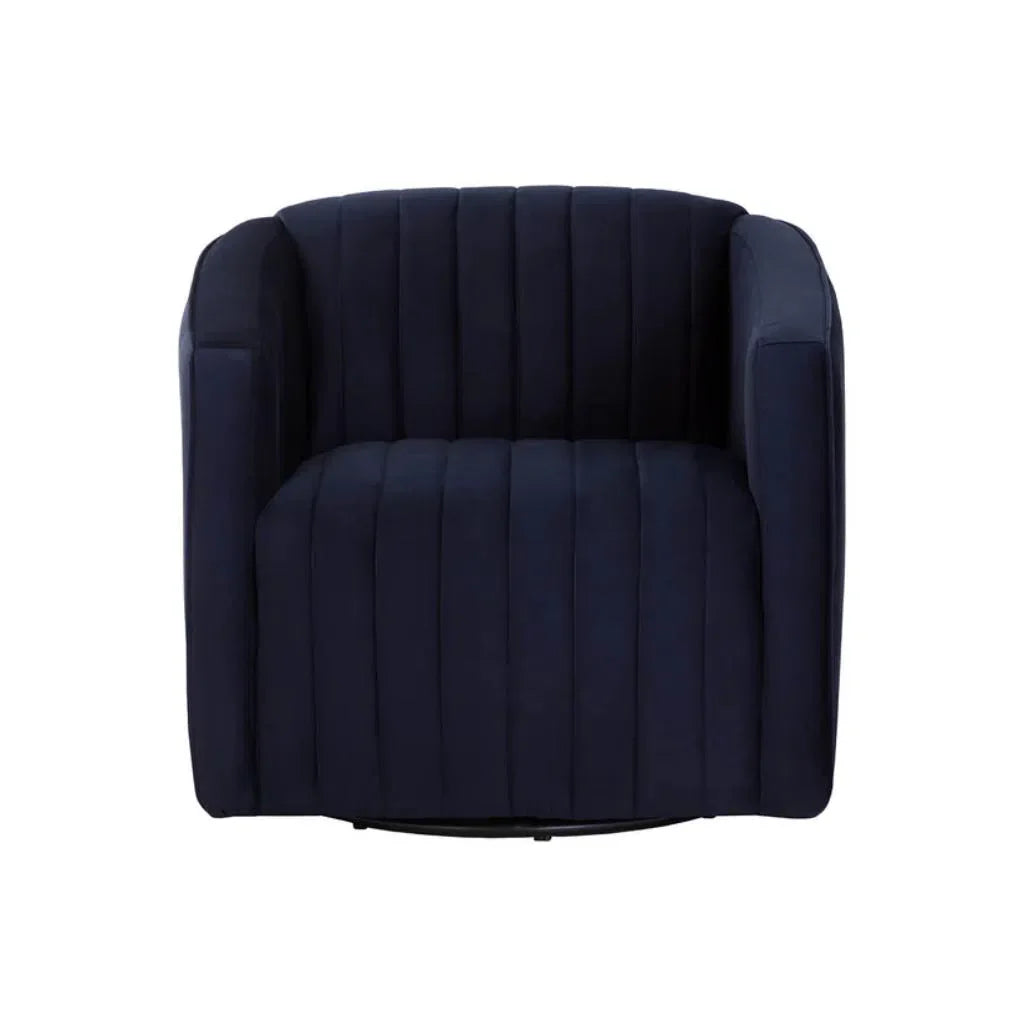 Garrison Fabric Upholstered Swivel Lounge Chair