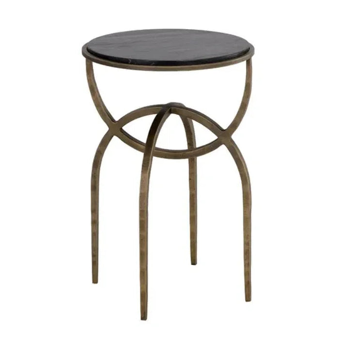SUNPAN Alicent Marble Top Round End Table