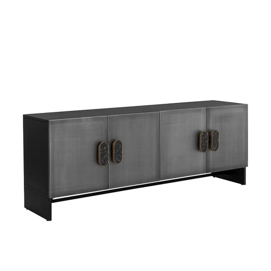 Viserys Sideboard with Black Terrazzo Marble Handles