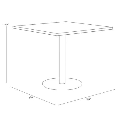 Corina Durable Iron Square Bistro Table