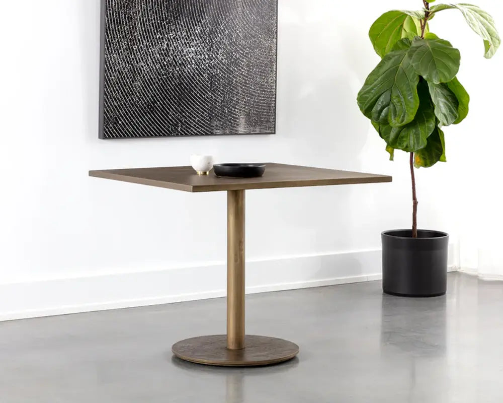 Corina Durable Iron Square Bistro Table