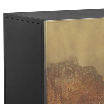 SUNPAN Auburn Sideboard Antique Brass Ombre Patina Fronts