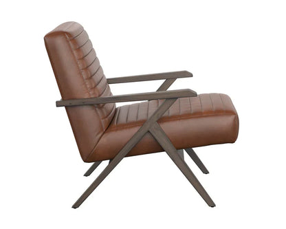 Peyton Leather Upholstered Lounge Chair