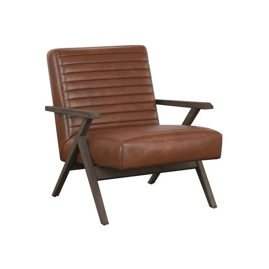 Peyton Leather Upholstered Lounge Chair