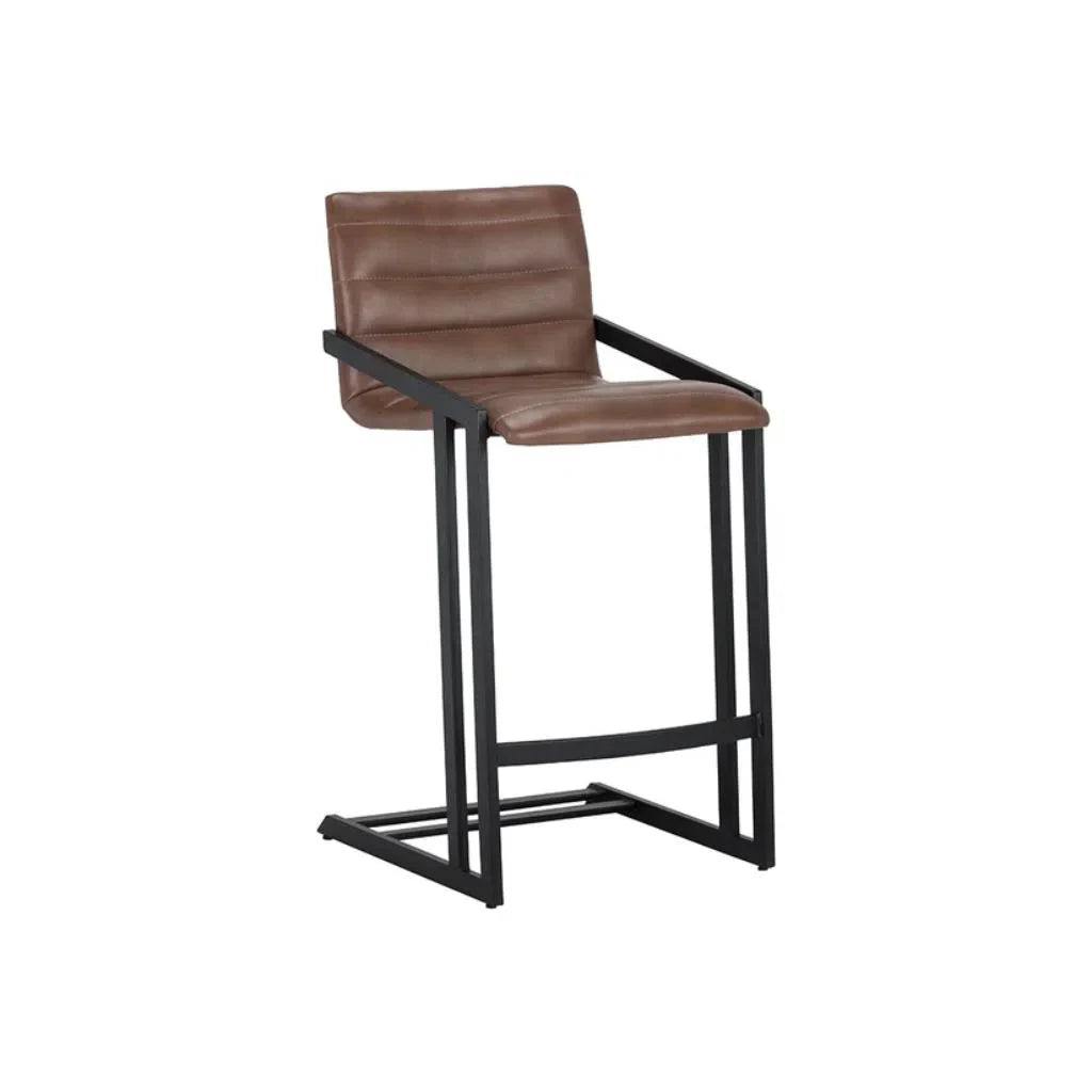 Webber Leather Upholstered Counter Stool