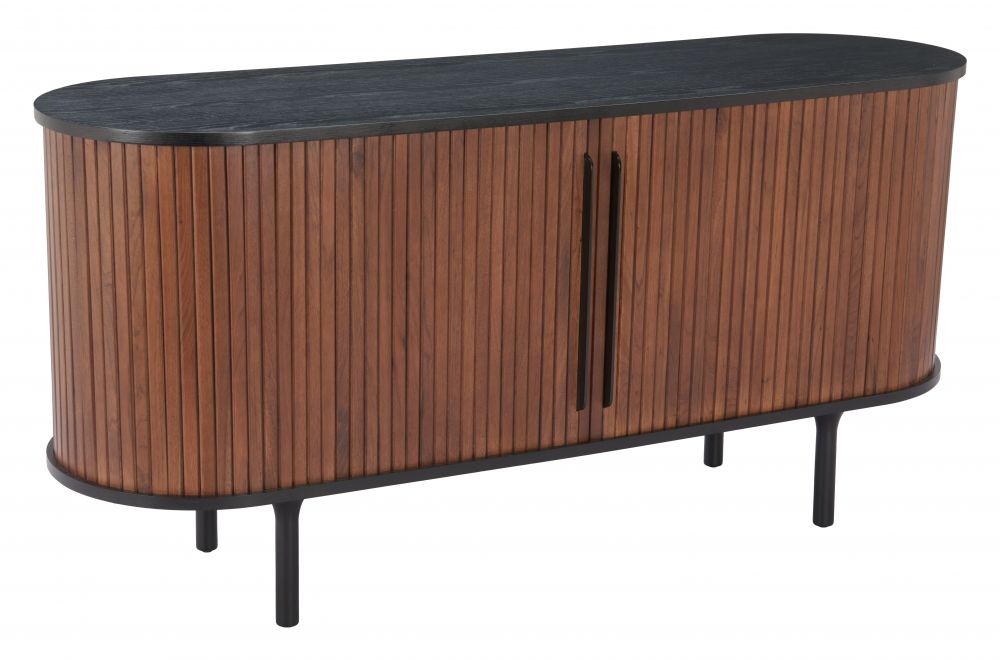 Koriana Wood Black and Walnut Sideboard