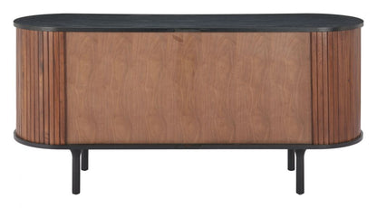 Koriana Wood Black and Walnut Sideboard