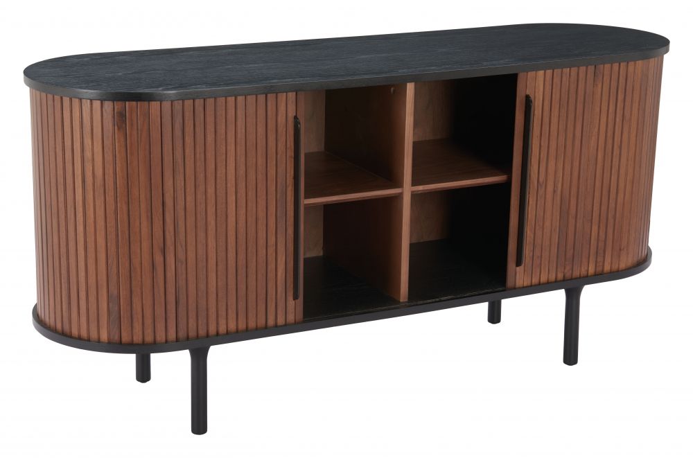 Koriana Wood Black and Walnut Sideboard