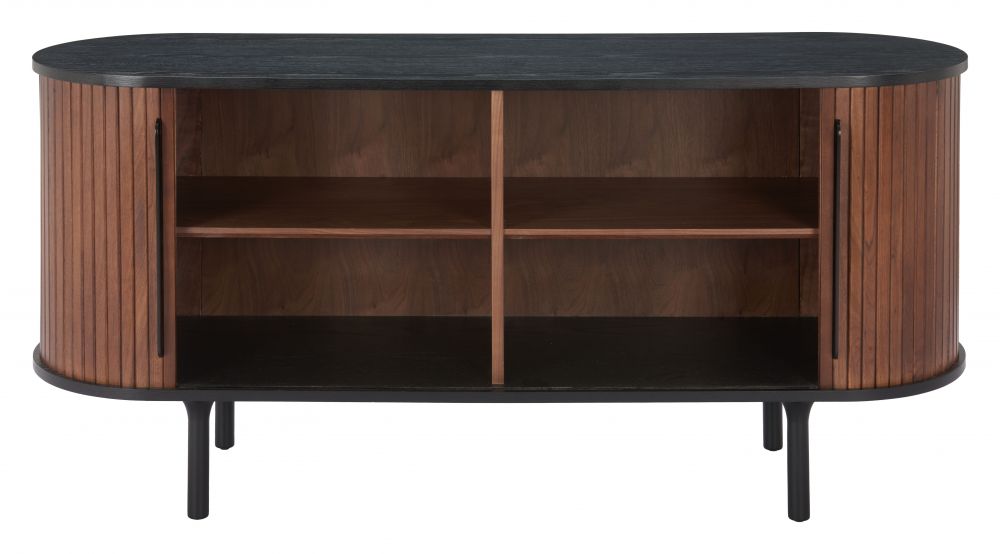 Koriana Wood Black and Walnut Sideboard