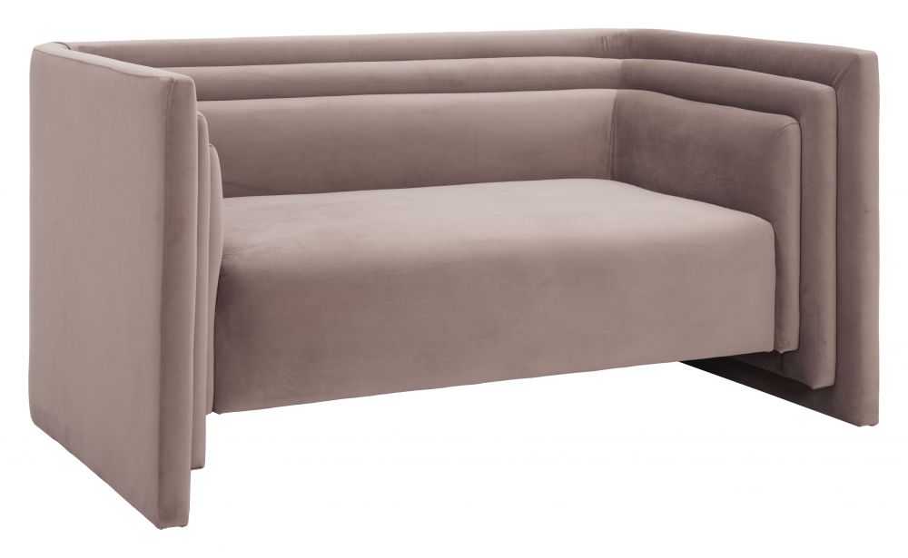 Trippel Wood Taupe Loveseat