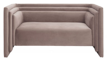 Trippel Wood Taupe Loveseat