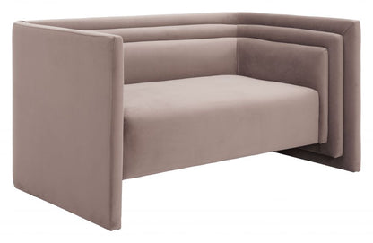 Trippel Wood Taupe Loveseat