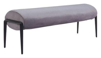 Glatt Wood and Steel Grey Bench