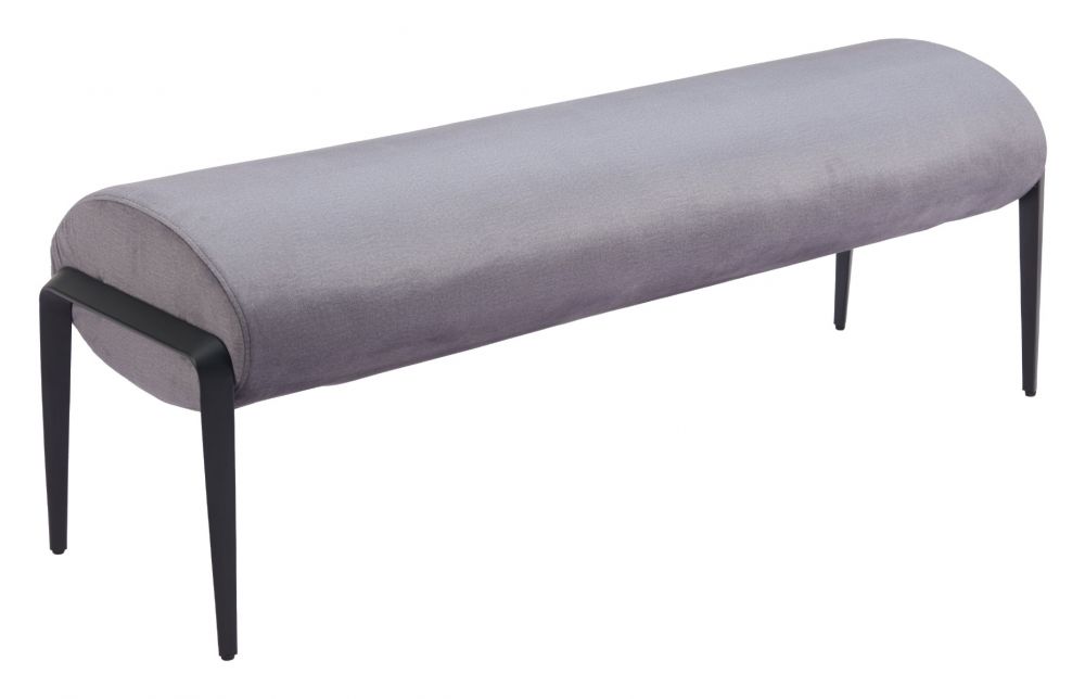 Glatt Wood and Steel Grey Bench