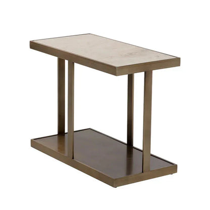 SUNPAN Kamali Side Table Marble  Gold Stainless Steel