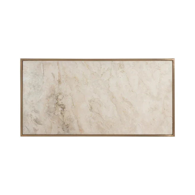 SUNPAN Kamali Side Table Marble  Gold Stainless Steel